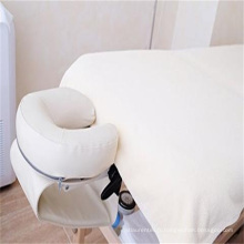 Feuille blanche de lit de table de massage de station thermale de microfibre de taille simple